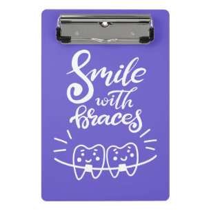 Lachen met races Glimlende Teeth Mini Klembord
