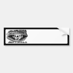 Lachen Skelet Vrouw Bumpersticker