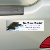 "Lachen vleermuizen?" Bumpersticker (Op auto)
