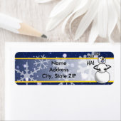 Lachend alle kanten op etiket (Insitu)