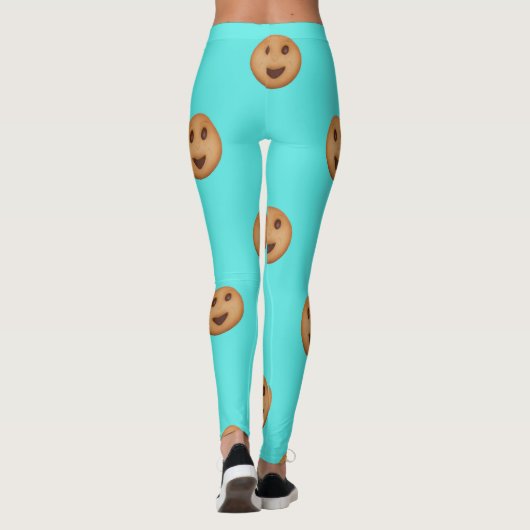 Lachend koekjespatroon leggings (Achterkant)