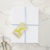 Lachend limonadeglas | Cadeau Labels Cadeaulabel (Met Touw)