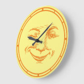  lachend maangezicht grote klok (Hoek)