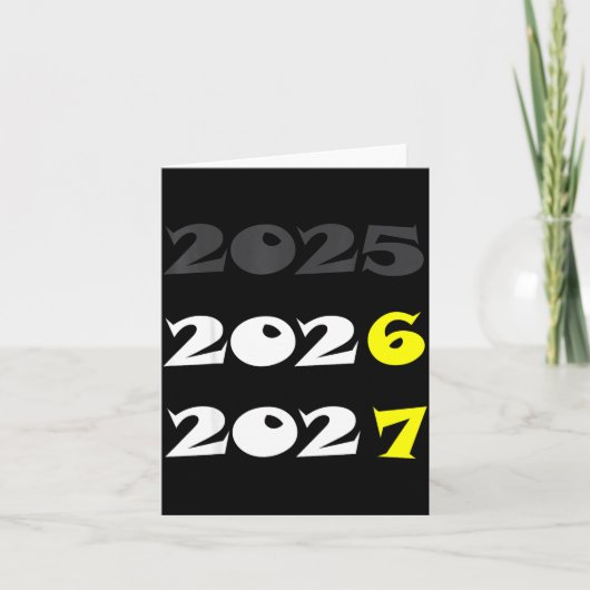 Lachend Nieuwjaar 2026 Zes Zeven 67 Meme  Kaart (Voorkant)