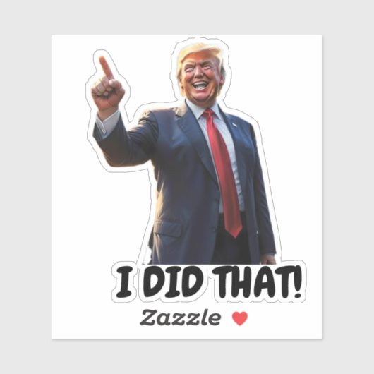 Lachend om Trump heb ik dat gedaan Sticker (Vel)