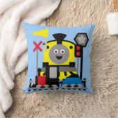 Lachend Treinkussen Kussen (Deken)