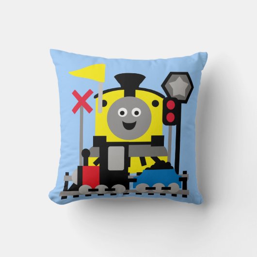 Lachend Treinkussen Kussen (Voorkant)