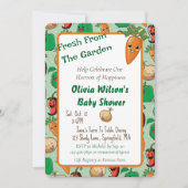 Lachend Veggies Baby shower Kaart (Voorkant)