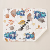 Lachende baby hippo sherpa deken (Voorkant (horizontaal))