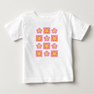 lachende bloem baby t-shirt