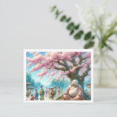 Lachende Boeddha Briefkaart (Staand voorkant)