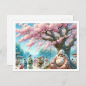 Lachende Boeddha Briefkaart (Voorkant / Achterkant)