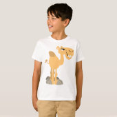 Lachende Cartoon Camel Kinderen T-shirt (Voorkant volledig)