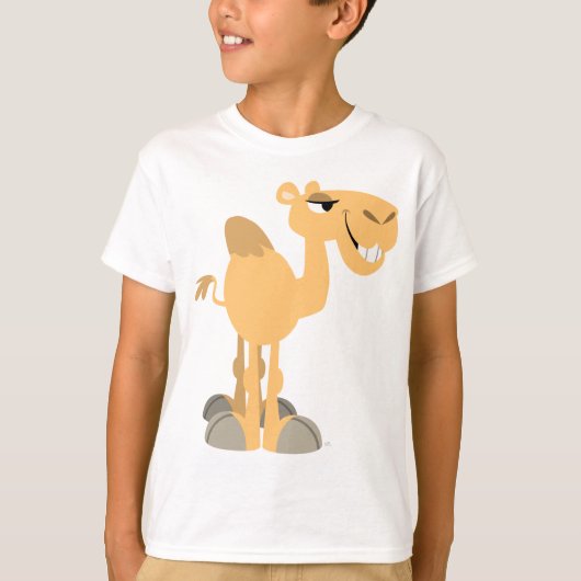 Lachende Cartoon Camel Kinderen T-shirt (Voorkant)