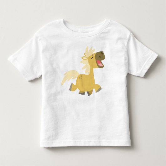 Lachende Cartoon Pony T-shirt (Voorkant)