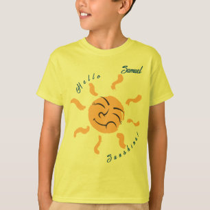 Lachende Cartoon Sunshine Boy's T-shirt