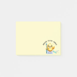 Lachende Chick met Tandheelkundige Slogan Post-it® Notes