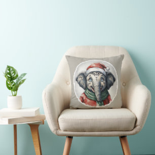 Lachende dieren kerstfavorieten - Olifant 2 Kussen