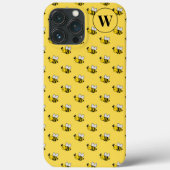 Lachende hommel monogram Case-Mate iPhone case (Achterkant)