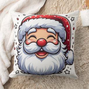 Lachende Kerstman Kussen