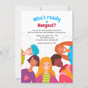 Lachende Kinder uitnodigingen