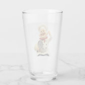 Lachende kok met glasblazers glas (Achterkant)