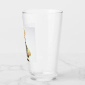 Lachende kok met glasblazers glas (Links)