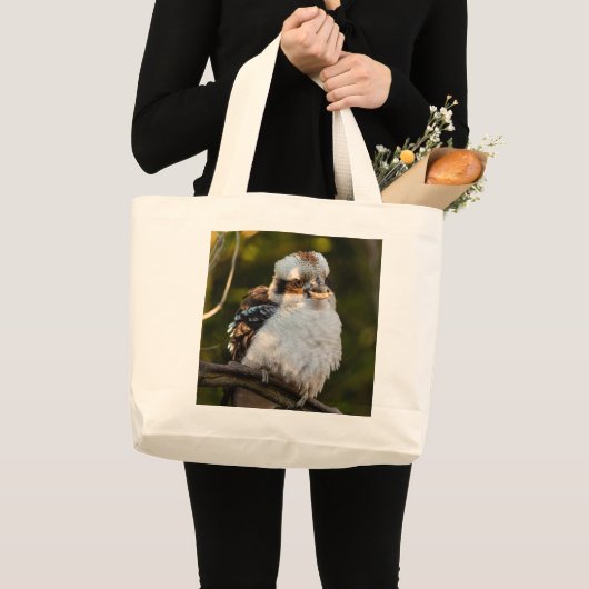 Lachende kookaburra grote tote bag (Voorkant (product))