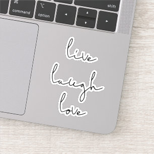 Lachende liefde sticker