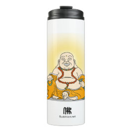 Lachende Maitreya Buddha Tumbler Thermosbeker
