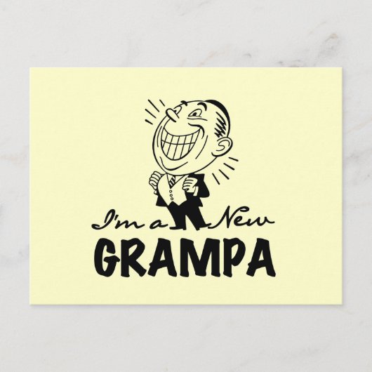 Lachende nieuwe Grampa T-shirts en geschenken Briefkaart (Voorkant)