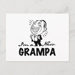 Lachende nieuwe Grampa T-shirts en geschenken Briefkaart