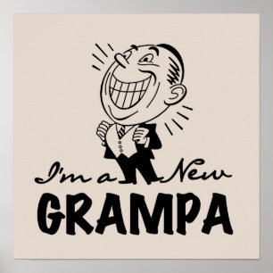 Lachende nieuwe Grampa T-shirts en geschenken Poster