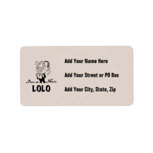 Lachende nieuwe Lolo T-shirts en geschenken Etiket