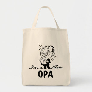 Lachende nieuwe Opa T-shirts en geschenken Tote Bag