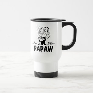 Lachende nieuwe Papaw Tshirts en geschenken Reisbeker