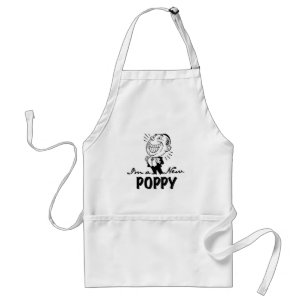 Lachende nieuwe Poppy T-shirts en geschenken Standaard Schort