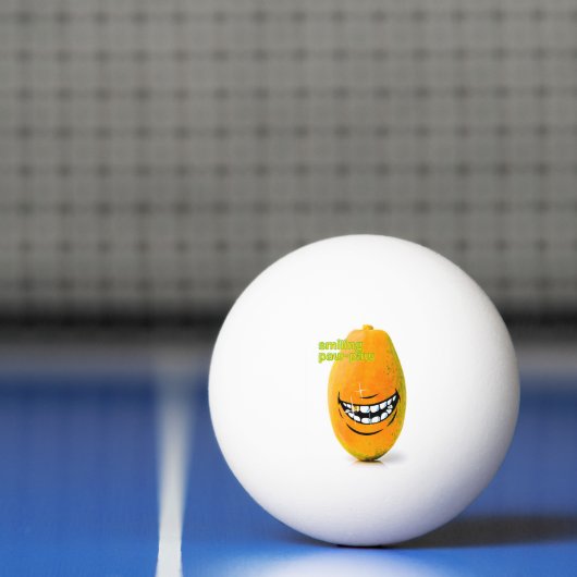 Lachende Pawpaw met 'n Goue Tand Pingpongballen (Net)