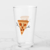 Lachende pizza glas (Achterkant)