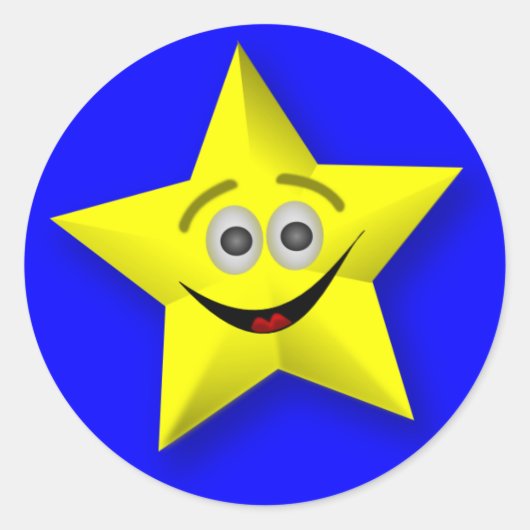 Lachende Star Teacher's Award Stickers (Voorkant)