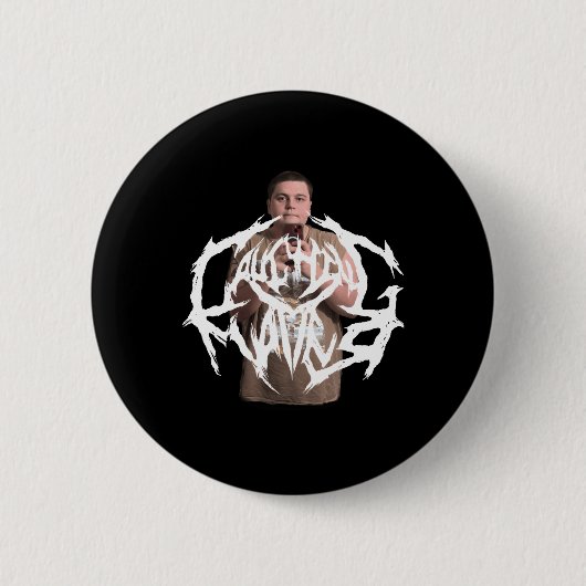 Lachende Sticker Ronde Button 5,7 Cm (Voorkant)
