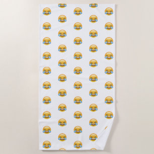 Lachende tranen van Joy emoji Strandlaken