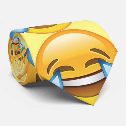 Lachende tranen van Joy emoji Stropdas (Opgerold)