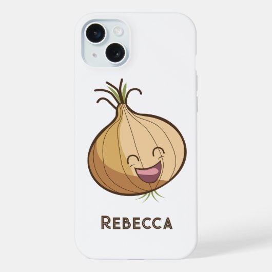 Lachende Ui met Monogram iPhone Hoesje (Achterkant)
