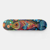 Lachende Vis - Aboriginal Style - Skateboard Deck (Horizontaal)