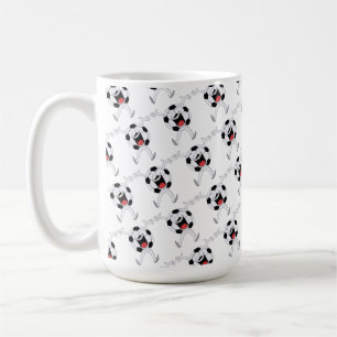 Lachende Voetbal Mascotte Koffiemok