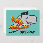 Lachende Wal Verjaardagskaart Briefkaart (Voorkant / Achterkant)