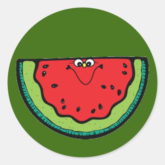 Lachende Watermelon Stickers (Voorkant)