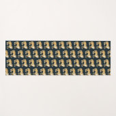 Lachende Waterverf van Leopard Pattern Yogamat (Voorkant (horizontaal))