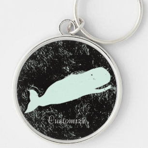 Lachende witte walvis Thunder_Cove Sleutelhanger